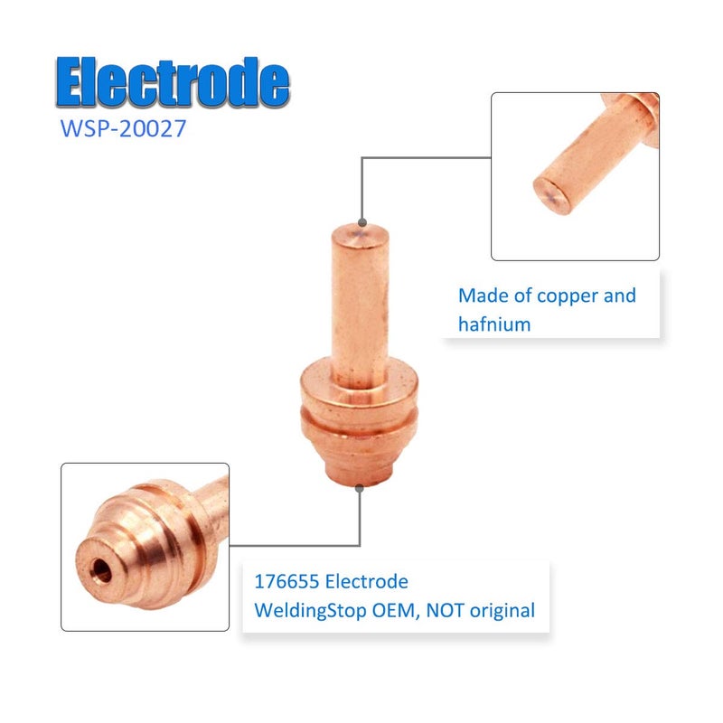WeldingStop 176655 176656 Kit for Miller Spectrum 375 X-treme Plasma Cutter ICE-25C ICE-27C Torch WS OEMed consumables (NOT Spectrum 375 X-treme Cutter with XT30 torch) - Image 3